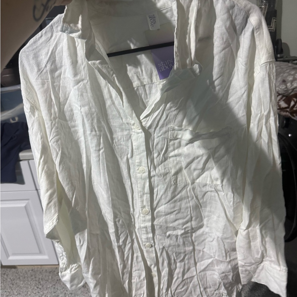White Button-Up Shirt
